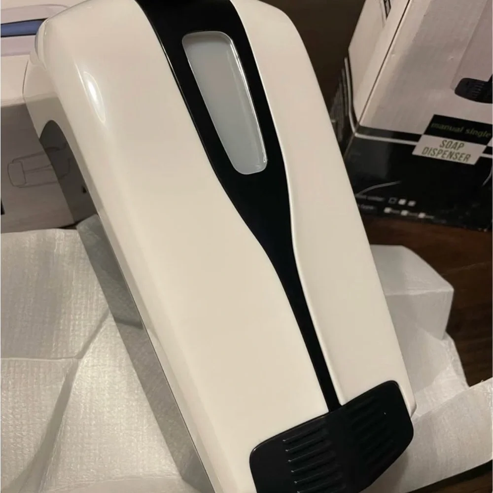 White and Black Soap Dispenser